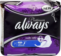 podpaski Always Platinum Ultra Night 