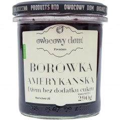 Dżem borówka amerykańska bez dodatku cukru 