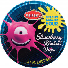 Cukierki kalfany smak truskawka rabarbar 