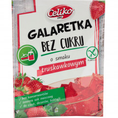 Galaretka bez cukru o smaku truskawkowym 