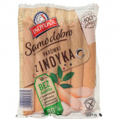 Parówki z indyka 90 % 200 g Samo dobro