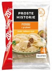 Proste Historie - Pierogi z grzybami 450g + 20% gratis