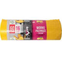 Anna Zaradna Worki na śmieci z uszami - zapach CYTRUSÓW 60L 16szt