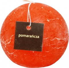 Świeca rustic kula zapach pomarańcz 80 cm 