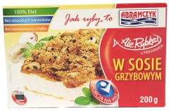 Ale rybka  w sosie pieczarkowym 