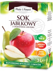 Sok jabłkowo-gruszkowy Piotr i Paweł