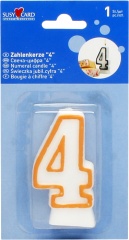 Świeczka cyfra "4" 