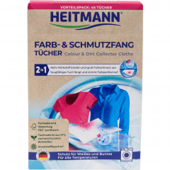 Chusteczki do prania Heitmann wyłapujące kolor i brud 45szt 