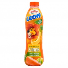 Hortex Leon Jabłko marchew banan Sok butelka aPet 1 l