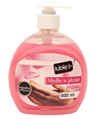 Mydło w płynie pompka różane lubię:) 