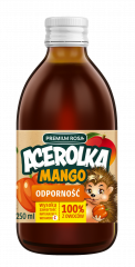 Sok 100% Premium Rosa acerola-mango butelka 