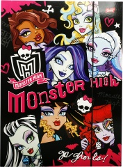 Teczka z gumką monster high 