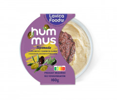Hummus Lavica Food z tapenadą z oliwek 