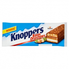 Baton knoppers z mlecznym nadzieniem 