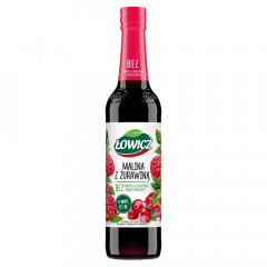 Łowicz Suplement diety w syropie o smaku malinowym z żurawiną 400 ml
