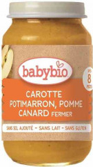 Obiadek babybio bio bezgl kaczka marchew-dynia-jabłko po 8 miesiącu 