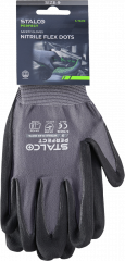 Rękawice Stalco perfect nylon nitrile flex dots 9"s093276319 1szt 