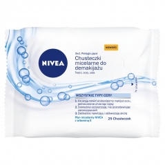 NIVEA Pielęgnujące chusteczki micelarne do demakijażu 3w1 25 szt.
