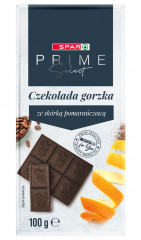 Czekolada Spar Prime gorzka ze skórką pomarańczową 