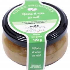 Konfitura Les Folies fromages do sera brie gruszka orzechy 