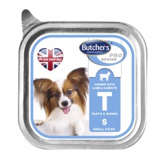 Butcher's Pro Series Dog Teeth&Bones z jagnięciną i marchewką kawałki w galaretce 150g