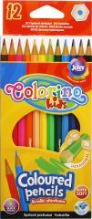 Kredki patio Colorino ołówkowe haksagonalne 12 kolorów 