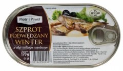 Szprot podwędzany winter w oleju roślinnym Piotr i Paweł 