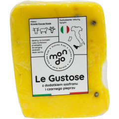 Ser mondo le gustose czarnym pieprzem i szafranem 150g 