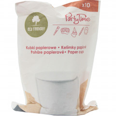 Kubki papierowe EKO białe 