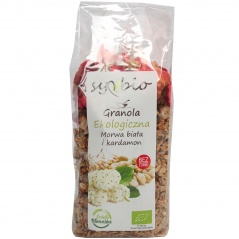 Granola ekologiczna morwa biała kardamon 