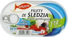 Filet ze śledzia Graal w sosie pomidorowym Fit 