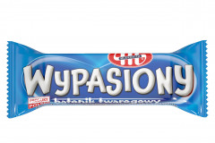 Mlekovita Wypasiony Batonik twarogowy kokosowy w polewie o smaku białej czekolady 40g