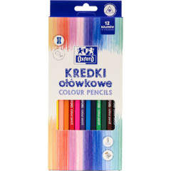 Kredki Ołówkowe Oxford Regular 12 Kolorów