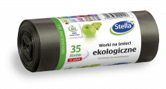 Worki na śmieci stella ekologiczne 35l 15szt 