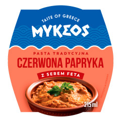 Pasta Mykeos czerwona papryką z serem 