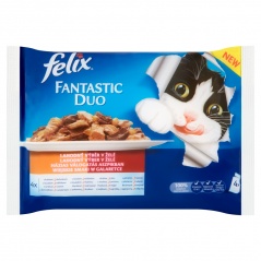 Karma dla kota FELIX FANTASTIC DUO MP Mięso 4x100g