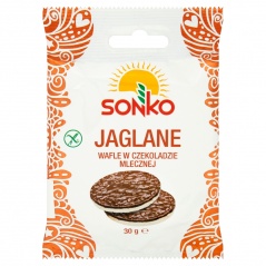 Sonko. Wafle jaglane w czekoladzie mlecznej MILK