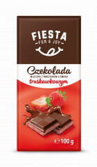 Czekolada Fiesta nadziewana truskawkowa 100g 