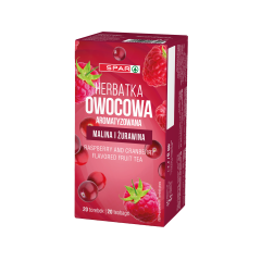 Herbata ekspresowa Spar owoc malina żurawina 20tx2g 