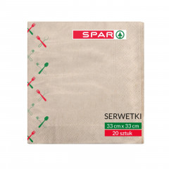Serwetki Spar 33x33cm unikolor champagne 