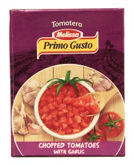 Pomidory w kawałkach Primo Gusto z czosnkiem 