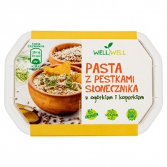 Pasta z pestkami słonecznika z ogórkiem i koperkiem 125g Well Well