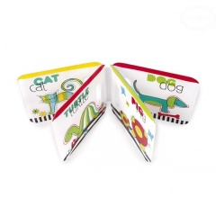 Miękka książeczka z piszczałką - Kolorowe Zwierzęta