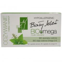 Mydło naturalne hipoalergiczne z melisą i rozmarynem biały jeleń 