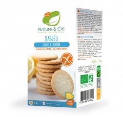 Ciastka kokosowo-cytrynowe bio bezglutenowe 