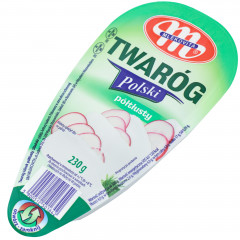 Mlekovita Twaróg Polski półtłusty klinek 230g