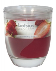 Świeczka zapachowa w szkle truskawka 