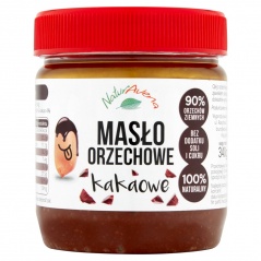Masło orzechowe kakaowe 100% bez soli i cukru 