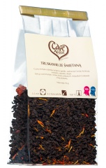 Herbata liść Cafe Mon Amour czarna truskawki ze śmietaną 