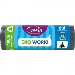 Worki na smieci 10 szt 60l 